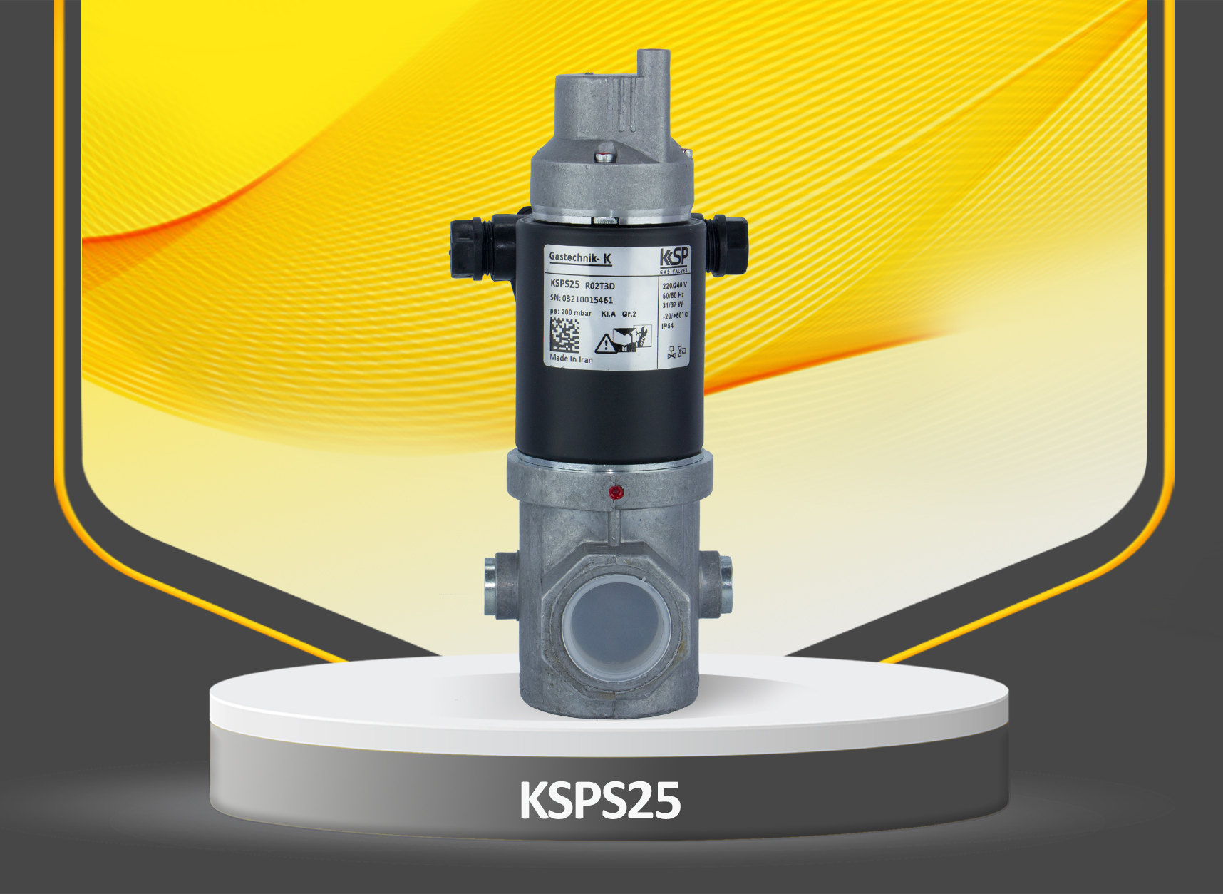شیربرقی 1 اینچ تدریجی کروم KSPS25
